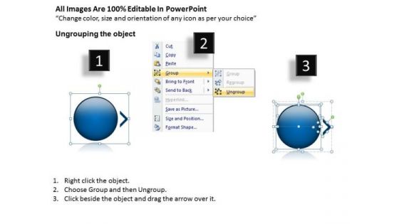 Circular Arrow Process 5 Issues Best Flow Chart PowerPoint Slides