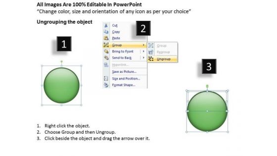 Circular Arrow Process 5 Issues Visio Office PowerPoint Templates