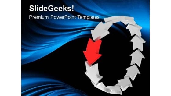 Circular Arrows Leadership Business Strategy PowerPoint Templates Ppt Backgrounds For Slides 0213 Circular Arrows Leadership Business Strategy PowerPoint Templates Ppt Backgrounds For Slides 0213