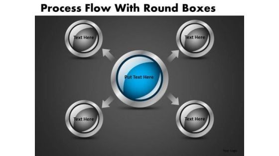 Circular Buttons With Arrows Process PowerPoint Templates Editable Ppt Slides