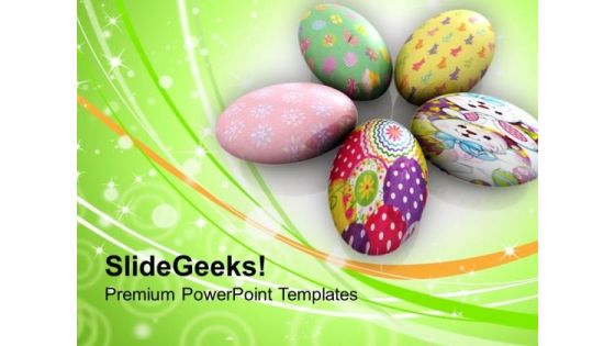 Circular Easter Eggs Festival PowerPoint Templates Ppt Backgrounds For Slides 0313