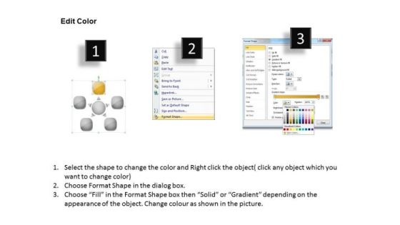 Circular Flow 5 Arrows Diverging Sequence Chart Cycle Process PowerPoint Slides Slide03