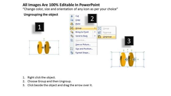 Circular Justification Of 2 Stages Flow Chart System PowerPoint Slides Slide02