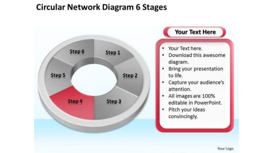 Circular Network Diagram 6 Stages Business Plan For PowerPoint Slides Circular Network Diagram 6 Stages Business Plan For PowerPoint Slides
