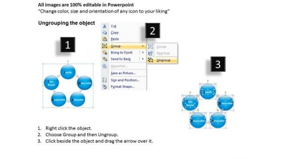 Circular Network Diagram Chart PowerPoint Slides Editable Ppt Templates