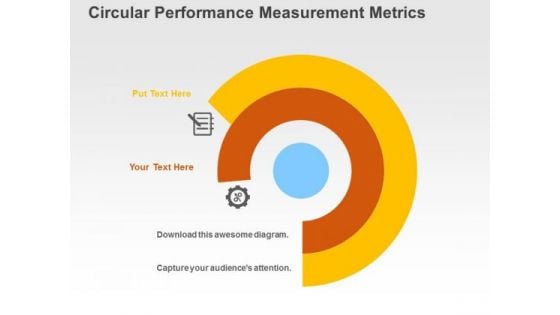 Circular Performance Measurement Metrics PowerPoint Templates