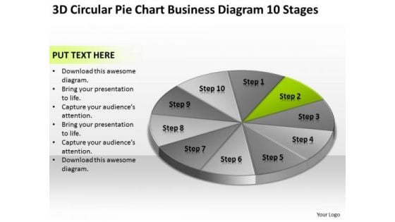 Circular Pie Chart Business Diagram 10 Stages Plan PowerPoint Slides Circular Pie Chart Business Diagram 10 Stages Plan PowerPoint Slides