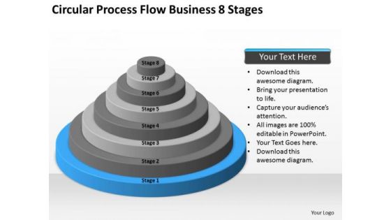 Circular Process Flow Business 8 Stages Ppt Examples Of Plan PowerPoint Templates