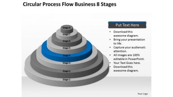 Circular Process Flow Business 8 Stages Ppt How To Develop Plan PowerPoint Slides