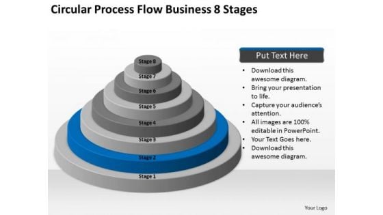 Circular Process Flow Business 8 Stages Ppt Plan PowerPoint Slides