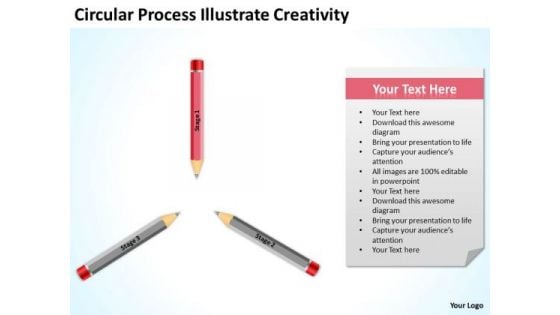 Circular Process Illustrate Creativity Ppt Business Plan Generator PowerPoint Templates