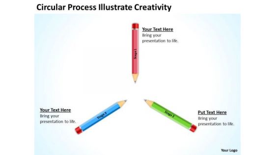 Circular Process Illustrate Creativity Ppt Business Plans PowerPoint Slides