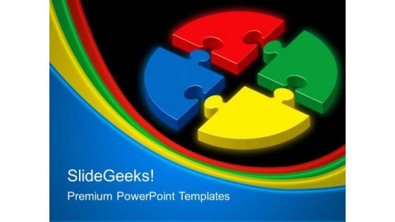 Circular Puzzle Business PowerPoint Templates And PowerPoint Themes 0212