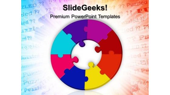 Circular Puzzle Business PowerPoint Templates And PowerPoint Themes 0512