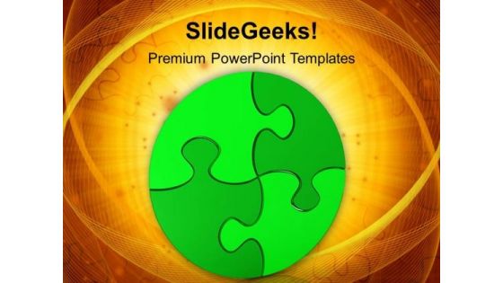 Circular Puzzle Business PowerPoint Templates And PowerPoint Themes 1012