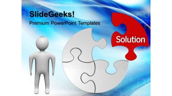 Circular Puzzle Solution Business PowerPoint Templates And PowerPoint Themes 0612