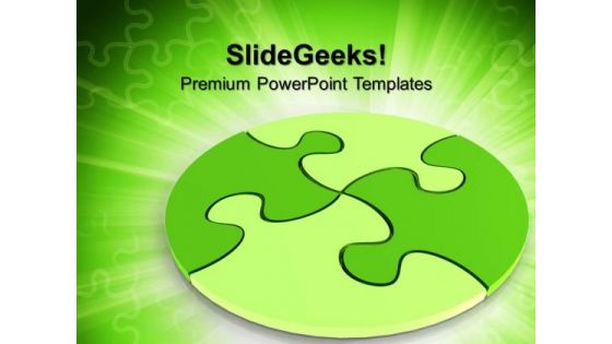 Circular Puzzle Success PowerPoint Templates And PowerPoint Themes 0712