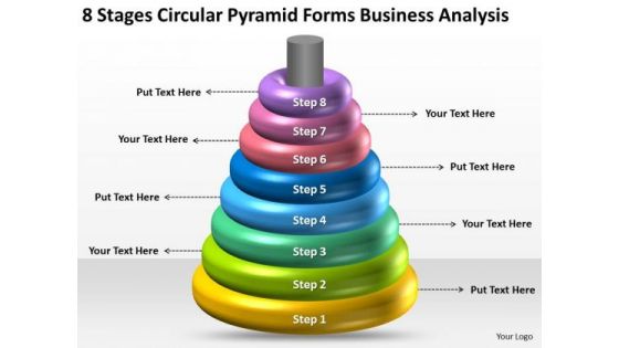 Circular Pyramid Forms Business Analysis Ppt Professional Plans PowerPoint Templates