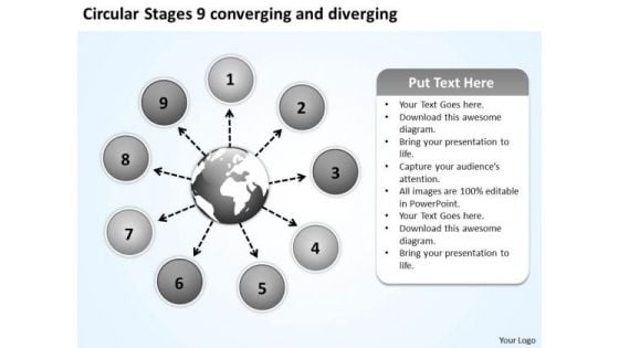 Circular Stages 9 Converging And Diverging Venn Chart PowerPoint Templates Circular Stages 9 Converging And Diverging Venn Chart PowerPoint Templates