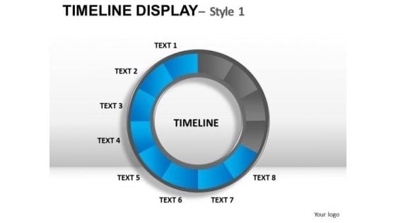 Circular Timeline Display 1 PowerPoint Slides And Ppt Diagram Templates