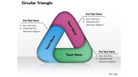 Circular Triangle PowerPoint Presentation Template