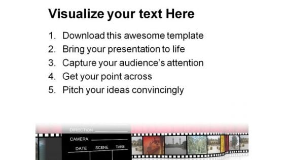Clap Board Nature PowerPoint Themes And PowerPoint Slides 0511