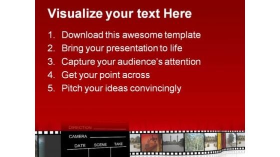 Clap Board Nature PowerPoint Themes And PowerPoint Slides 0511