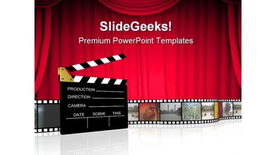 Clap Board Nature PowerPoint Themes And PowerPoint Slides 0511