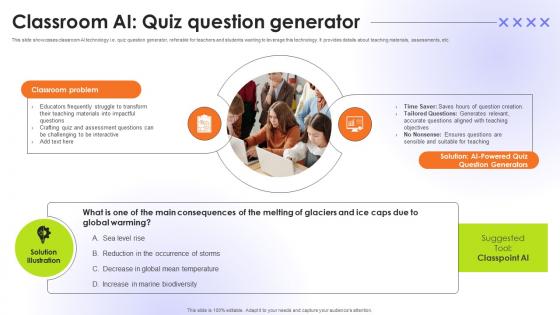 Classroom AI Quiz Question Generator Educational Transformation Through AI SS V Classroom AI Quiz Question Generator Educational Transformation Through AI SS V