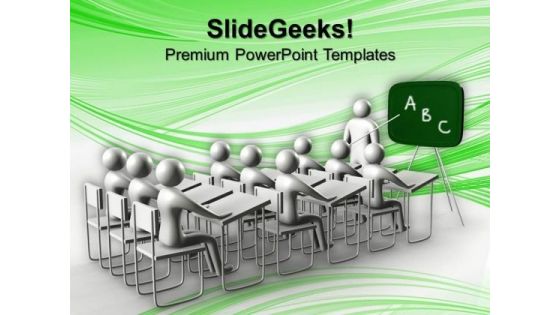 Classroom Concept Of Education PowerPoint Templates And PowerPoint Themes 1012