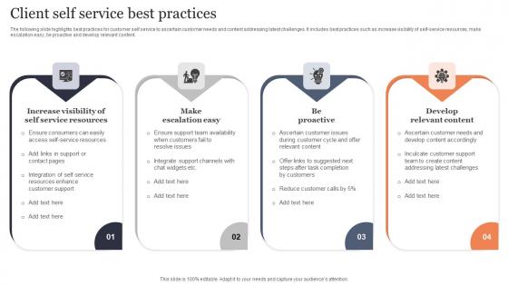 Client Self Service Best Practices Summary Pdf Client Self Service Best Practices Summary Pdf