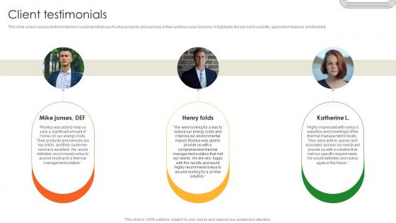 Client Testimonials Battery Production Firm Investor Funding Elevator Pitch Deck Client Testimonials Battery Production Firm Investor Funding Elevator Pitch Deck