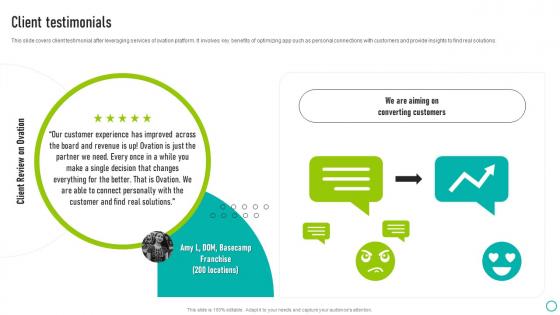 Client Testimonials Ovation Capital Funding Pitch Deck Pictures Pdf Client Testimonials Ovation Capital Funding Pitch Deck Pictures Pdf