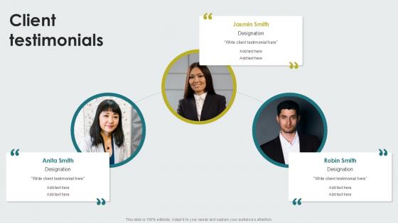 Client testimonials PPT Template SS