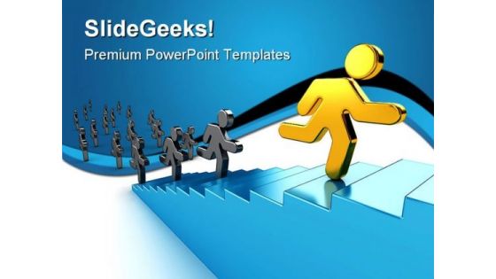 Climb Success PowerPoint Templates And PowerPoint Backgrounds 0511