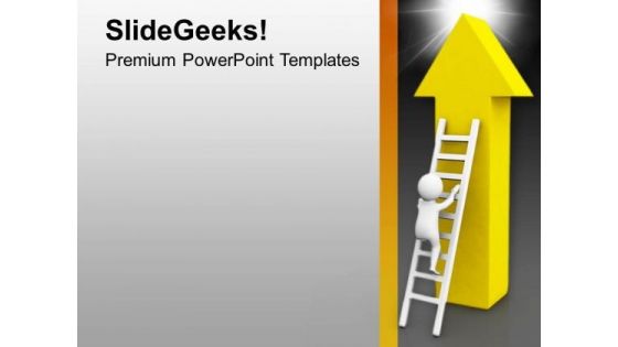 Climb The Right Stair For The Sucess PowerPoint Templates Ppt Backgrounds For Slides 0613