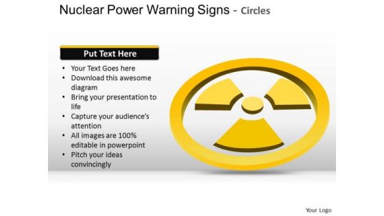 Clipart Nuclear Power Warning Signs Circles PowerPoint Slides And Ppt Diagrams