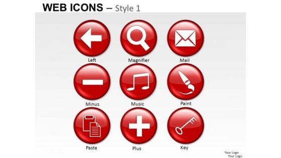 Clipart Web Icons PowerPoint Slides