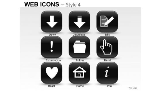 Clipart Web Icons PowerPoint Slides And Ppt Graphics