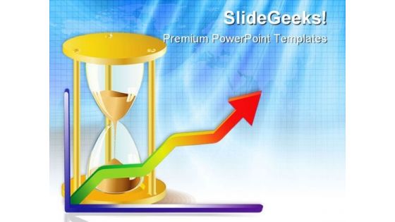 Clock Face And Graph Business PowerPoint Themes And PowerPoint Slides 0411