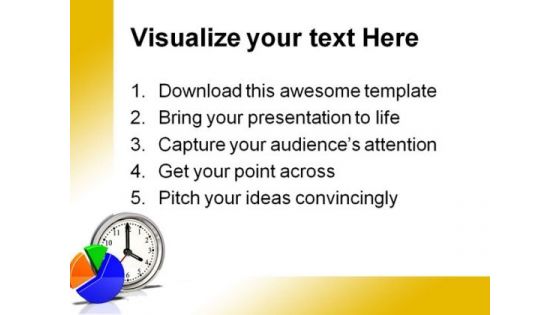 Clock Icon Pie Chart Business PowerPoint Templates And PowerPoint Backgrounds 0511