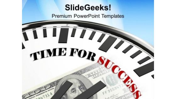 Clock Time For Success Future Goal PowerPoint Templates Ppt Backgrounds For Slides 0113