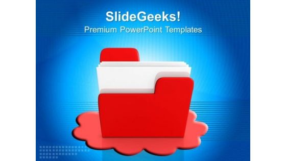 Cloud Computer Folder Internet PowerPoint Templates And PowerPoint Themes 0812