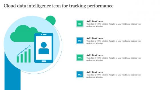 Cloud Data Intelligence Icon For Tracking Performance Introduction Pdf