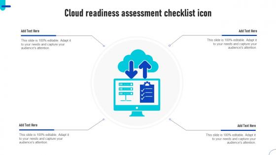 Cloud Readiness Assessment Checklist Icon Ppt Guidelines Pdf