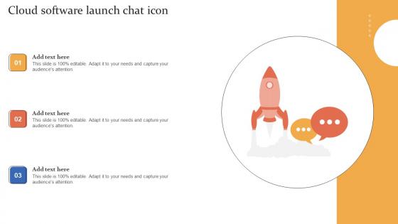 Cloud Software Launch Chat Icon Introduction Pdf