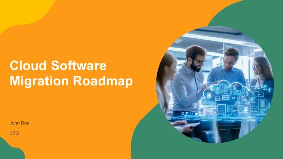 Cloud Software Migration Roadmap PPT Demonstration AT