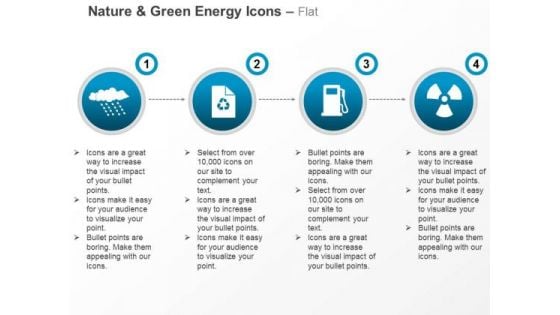 Cloud With Recycle Petrol Pump For Green Energy And Nature Ppt Slides Graphics