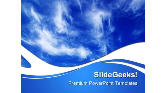 Clouds Nature PowerPoint Themes And PowerPoint Slides 0811