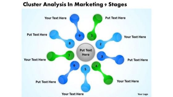 Cluster Analysis In Marketing 9 Stages Business Plan PowerPoint Slides